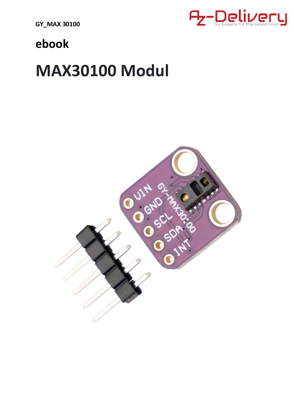 Pulsoxymetrie mit MAX30100
