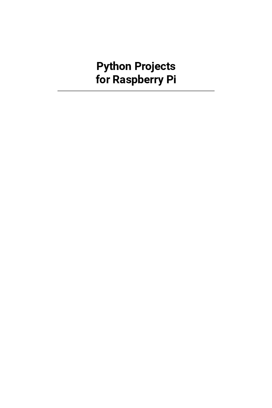 pythonprojectsforraspberrypi